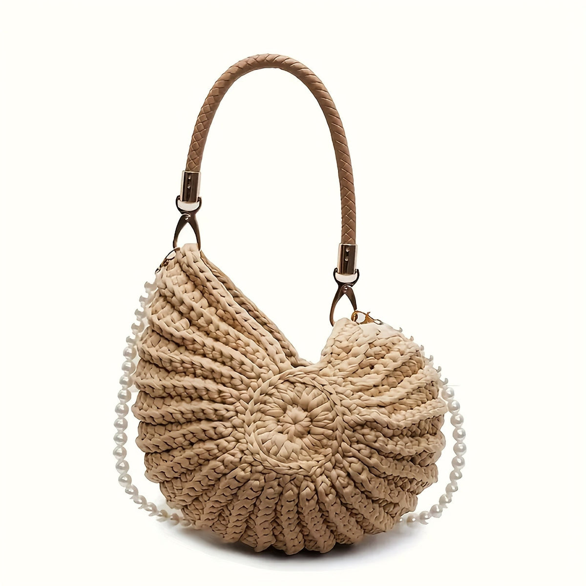 Tea™ | BOLSO TOTE TRENZADO CON ASA DE CADENA
