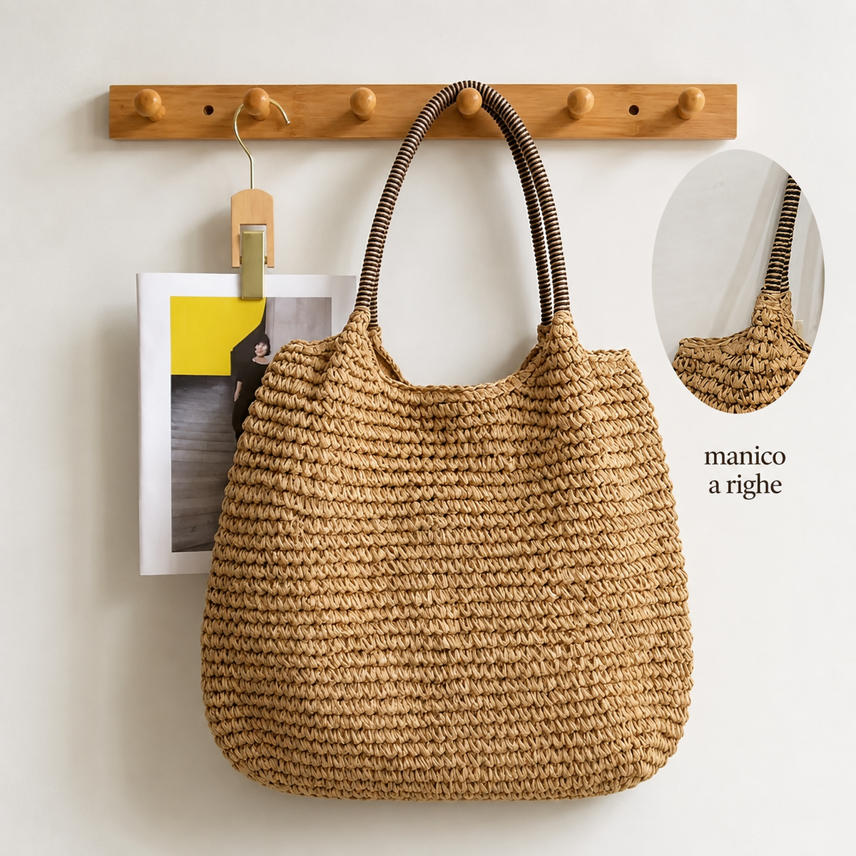 Melissa™ | BOLSO CRUZADO DE RAFIA TRENZADA