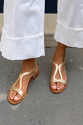 Sandalias casuales planas destalonadas