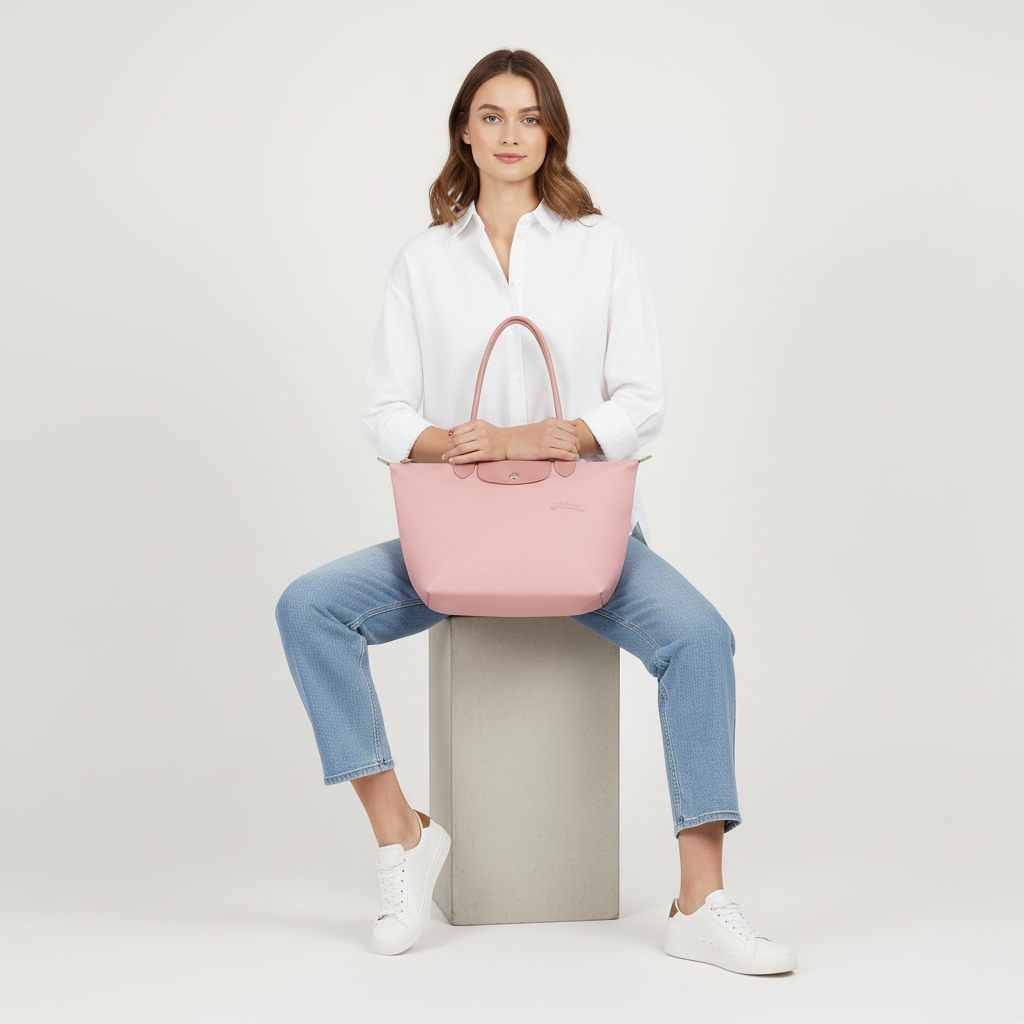 Bolso Grande Premium Rosa Pétalo