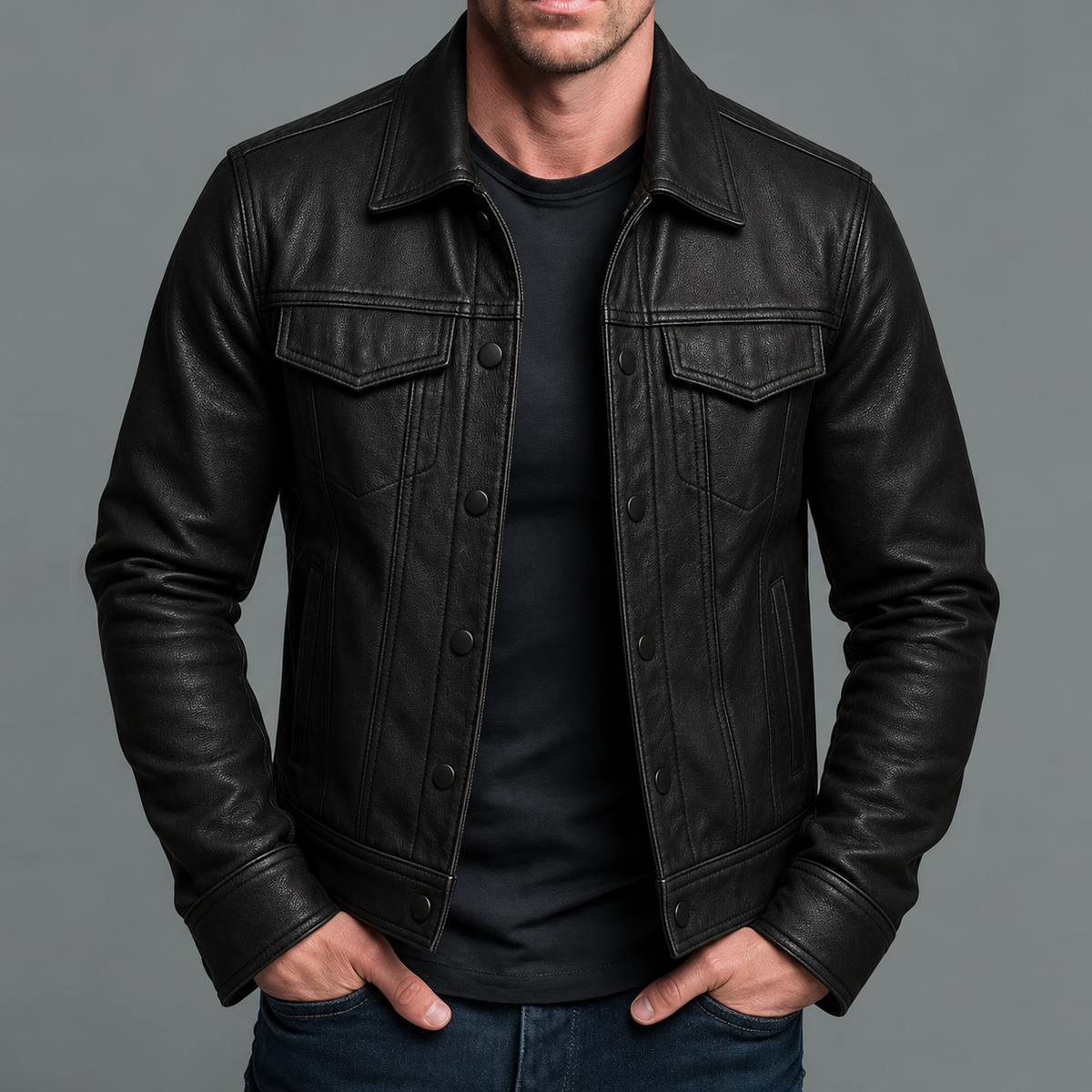 Hunter | Chaqueta de Cuero Rider