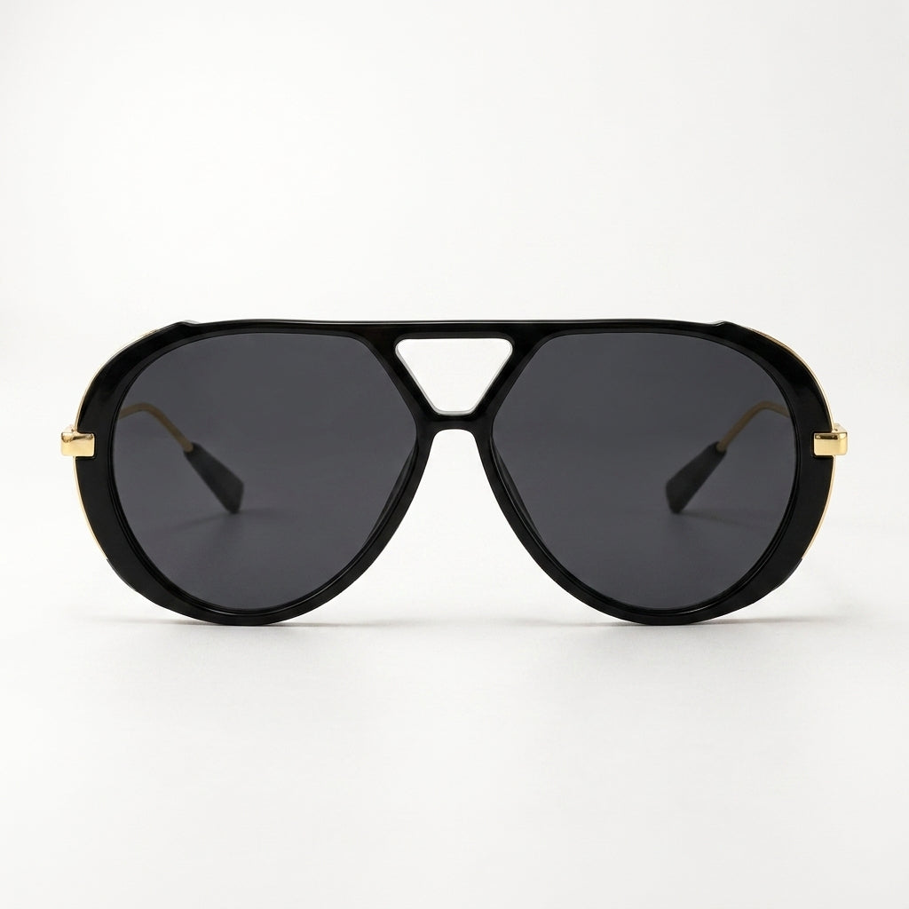 Lentes de Sol Aviador Panther Negro fondo blanco