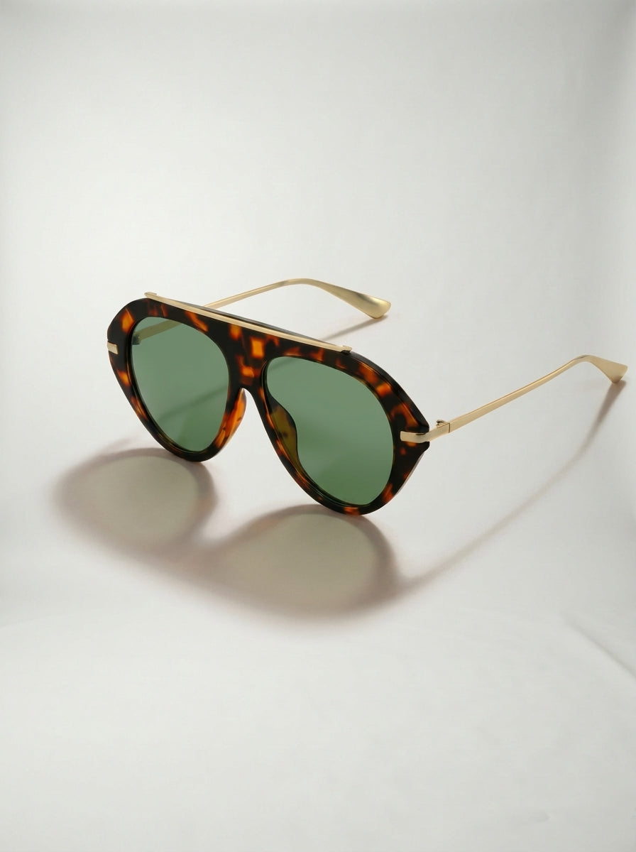 Lentes de Sol AMSTERDAM Leopardo y Verde
