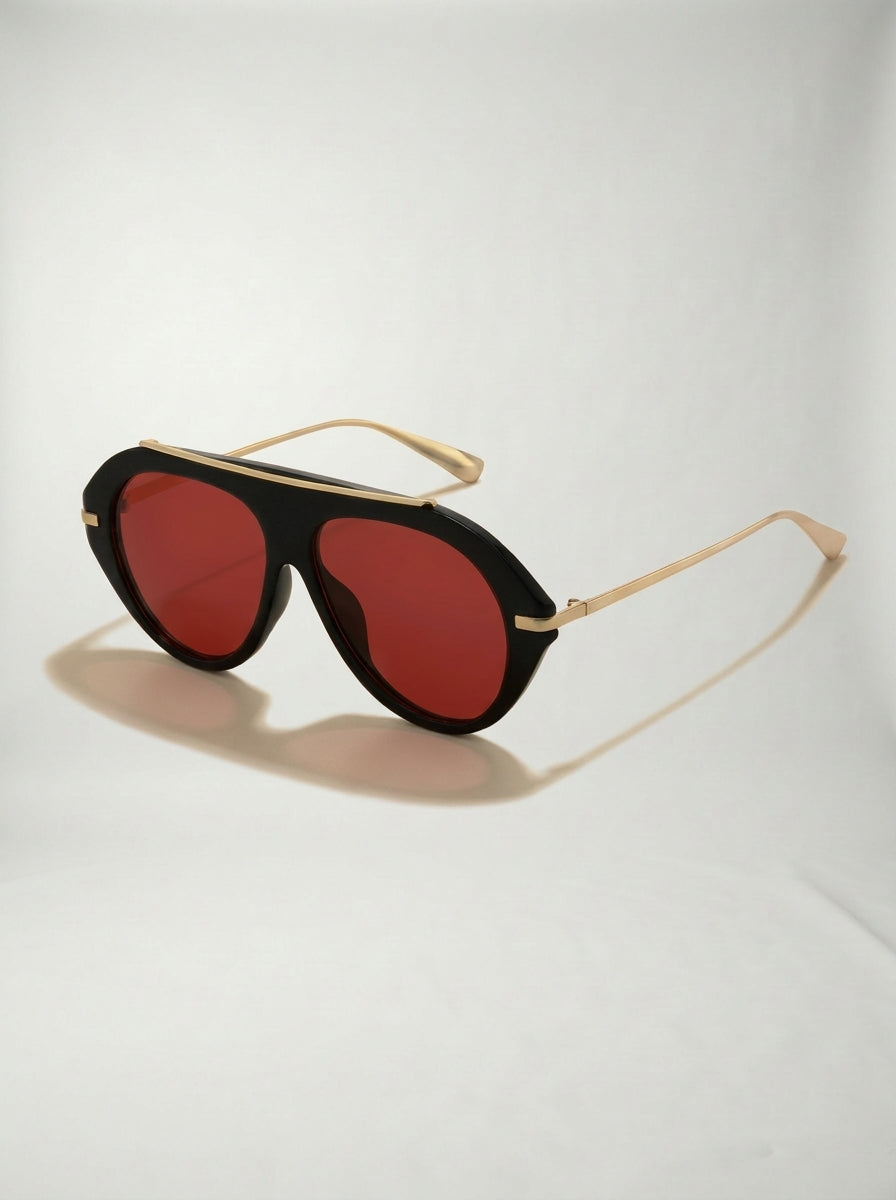 Lentes de Sol AMSTERDAM Negro y Rojo