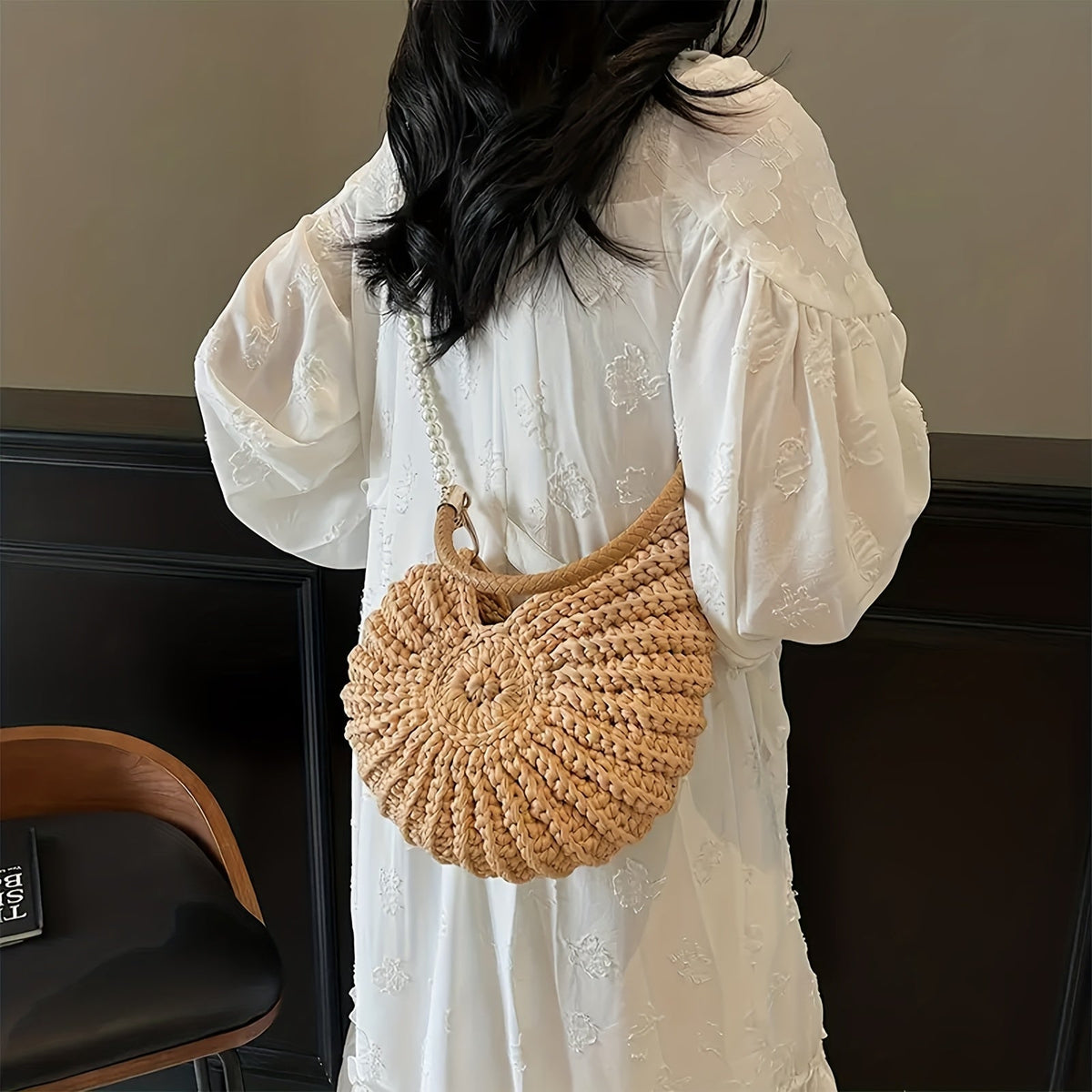 Tea™ | BOLSO TOTE TRENZADO CON ASA DE CADENA
