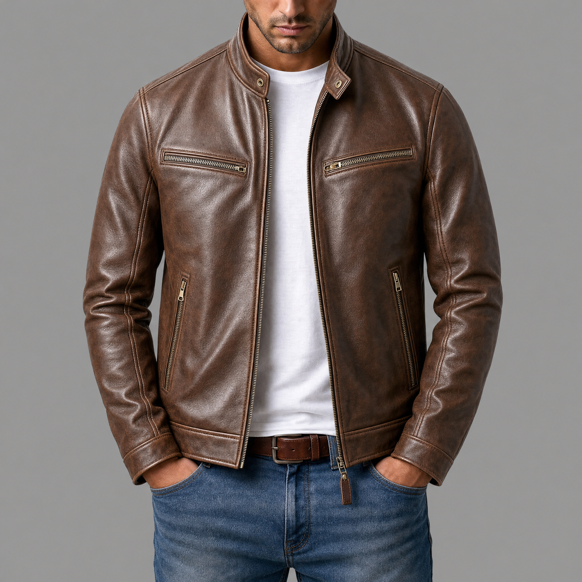 Martin | Chaqueta de Cuero Vintage