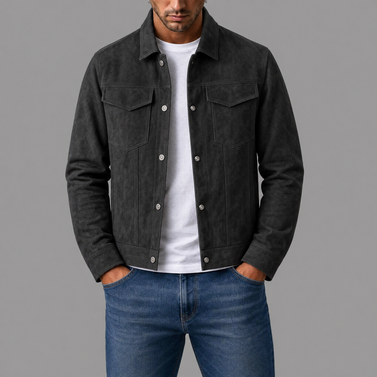 Peter | Chaqueta Elegante Efecto Piel