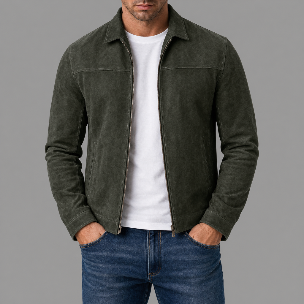 Karl | Chaqueta Ligera con Cuello Alto y Cremallera