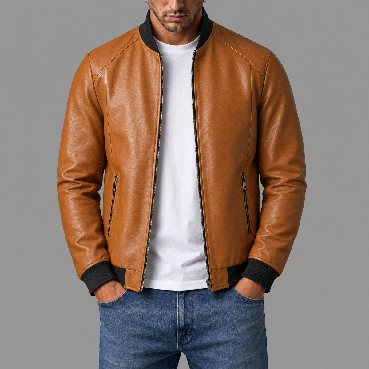 Thomas | Bomber de Cuero