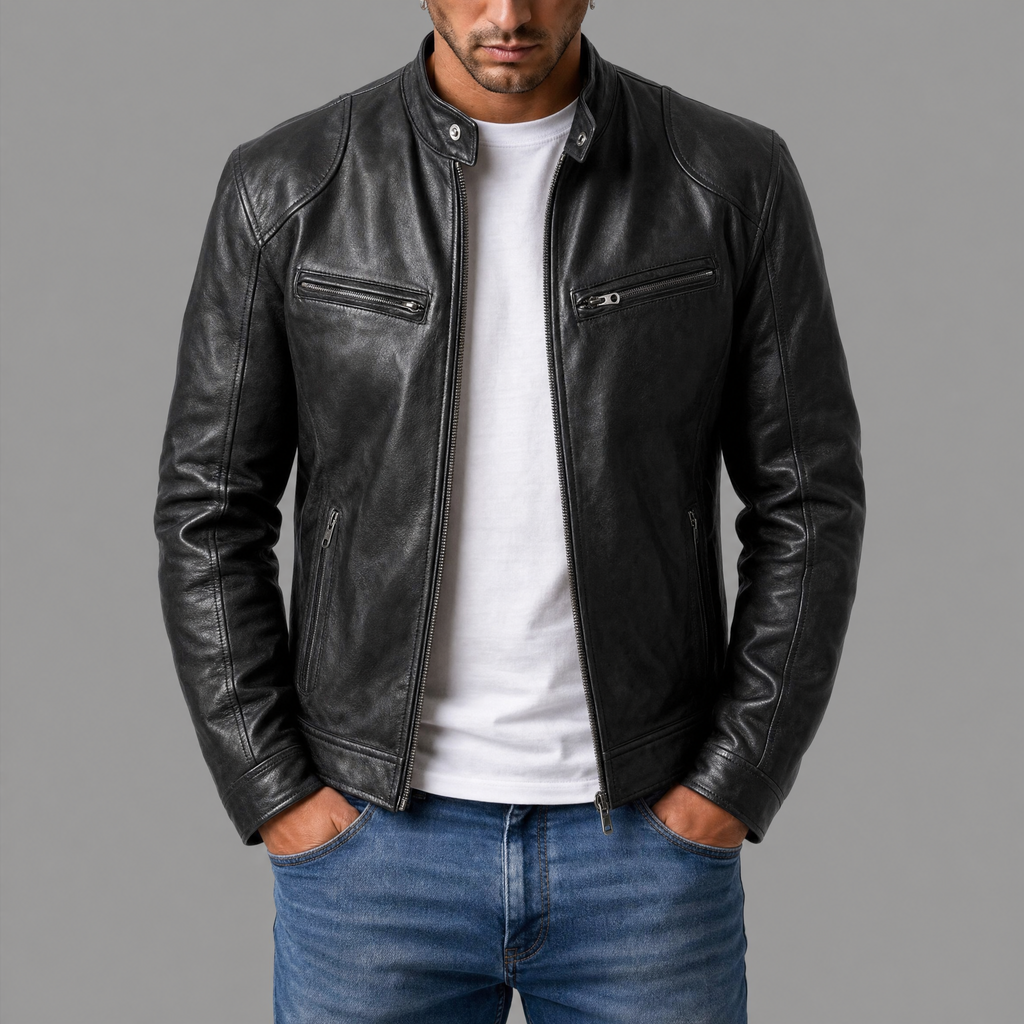 Harlan | Chaqueta Casual de Cuero