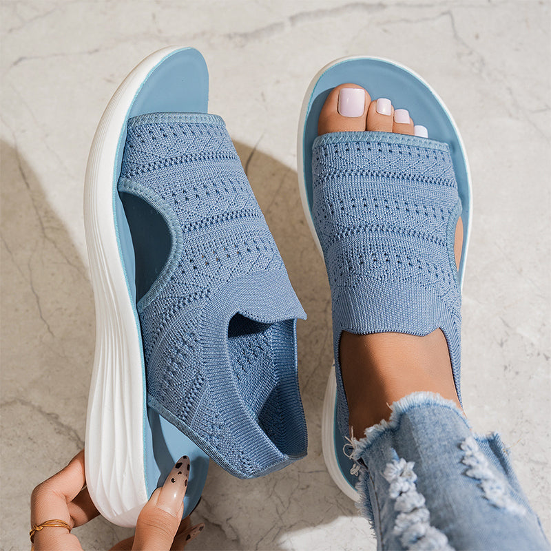 Anne™ | SANDALIAS DE PLATAFORMA EN MATERIAL TRANSPIRABLE
