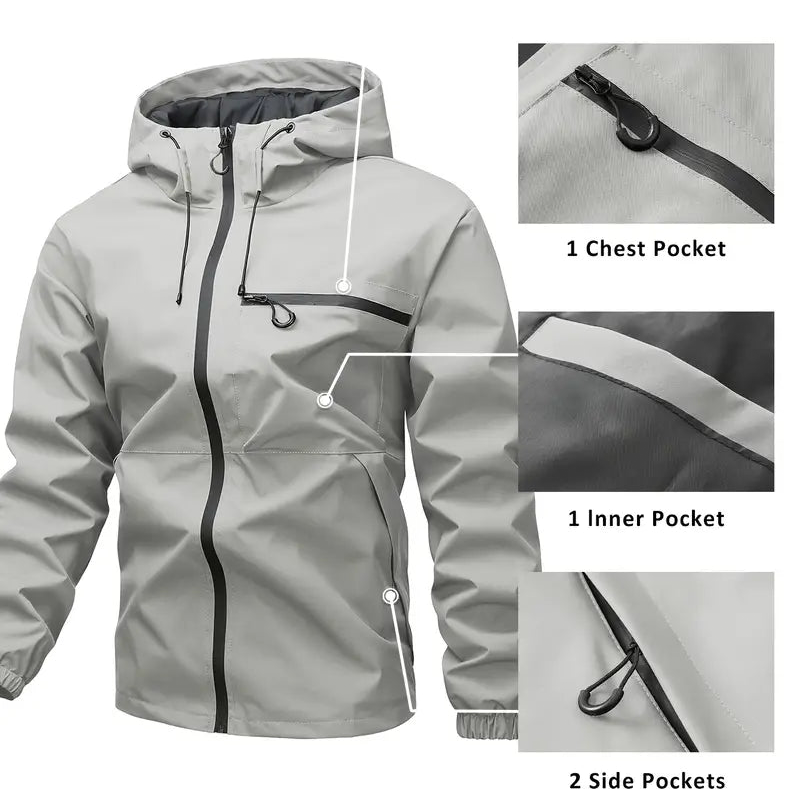 Chaqueta impermeable 3 en 1 para hombre - vista 10