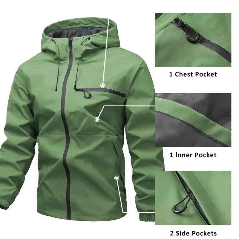 Chaqueta impermeable 3 en 1 para hombre - vista 14