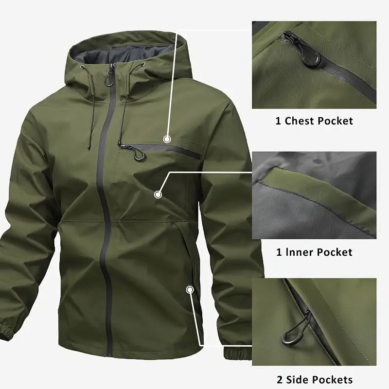 Chaqueta impermeable 3 en 1 para hombre - vista 13