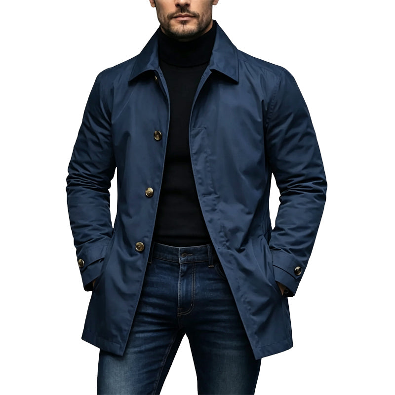 Gabardina impermeable para hombre - Azul marino